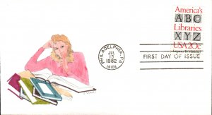 #2015 American Libraries Watercolors FDC