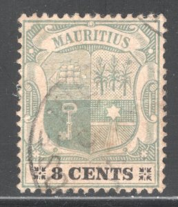 MAURITIUS #105, Used,  F/VF  CV $15.00  .....   3830074