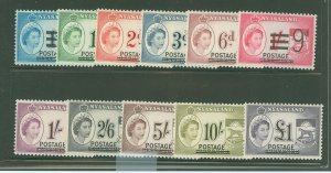 Nyasaland Protectorate #112-122 Unused Single (Complete Set)