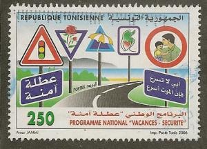 Tunisia      Scott  1406      Safety Program     Used
