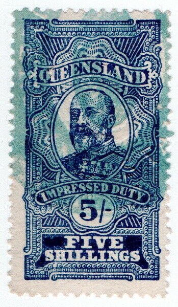 (I.B) Australia - Queensland Revenue : Impressed Duty 5/-