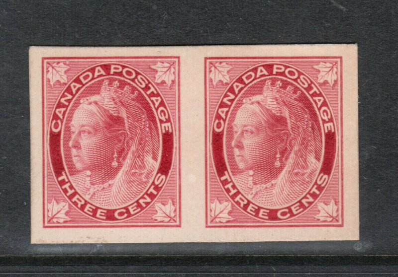 Canada #69P Extra Fine Proof Pair India On Card