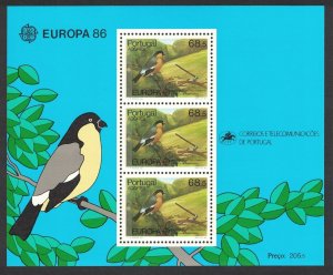 Azores Bullfinch Bird Nature Conservation Europa CEPT MS 1986 MNH SC#356a