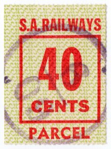 (I.B) Australia - South Australia Railways : Parcels Stamp 40c