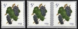 SC#5038 5¢ Grapes Coil Single & Pair (2016) SA