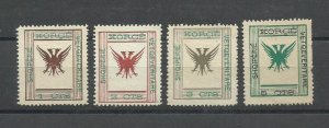 ALBANIA 1917 Y/TELLIER: 44-47  MNG