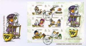 Alderney 2018 FDC The Wombles 50 Years 6v M/S Cover Cartoons Literature Stamps