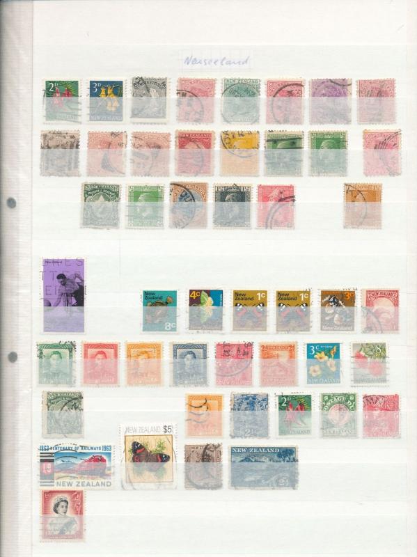 New Zealand QV/QE Used Accumulation Appx 300 Items (Au13827