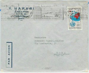 45038 - MOROCCO Morocco POSTAL HISTORY: AIRMAIL LETTER to ITALY 1964-