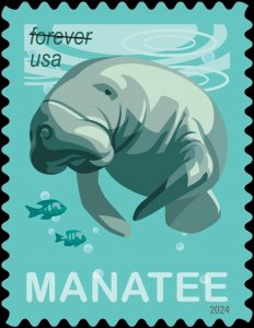 #5851 2024 Save the Manatees (Off Paper) - Used