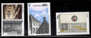 Netherlands Scott 681-683 MNH** Utrecht 1986 set