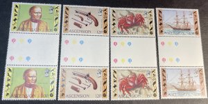 ASCENSION ISLAND # 305-308-MINT NEVER/HINGED-COMPLETE SET OF GUTTER PAIRS-1982