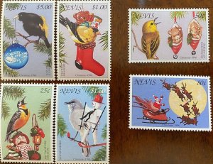 Nevis 1996 - Christmas - Set of 6 Stamps - Scott #986-91 - MNH