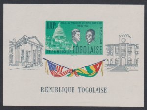 Togo John F Kennedy Visit of President Olympio to USA MS 1962 MNH SG#MS318a