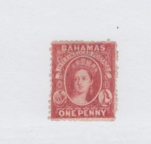 #23** wmk reversed watermark no gum Cat 60pounds BAHAMAS ONE PENNY