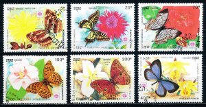 Cambodia #1175-1180 Short Set of 6 Butterflies CTO