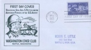 1026 3c GEORGE PATTON - Washington Cover Club