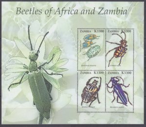 2005 Zambia 1503-1506KL Insects - Beetles 6,50 €