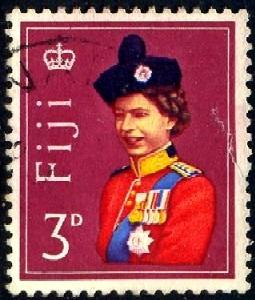 Queen Elizabeth II, Fiji stamp SC#178 used