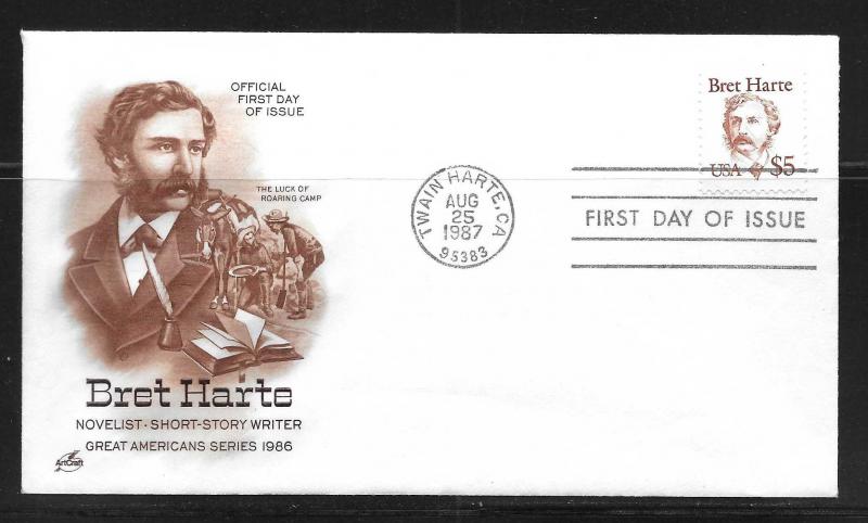 United States 2196 Bret Harte Artcraft FDC