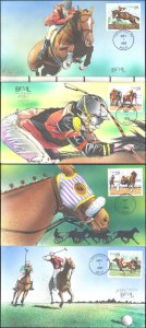 #2756-59 Sporting Horses Bevil FDC Set