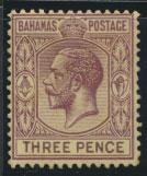 Bahamas SG 120  SC# 76 purple /pale Yellow  MH see details