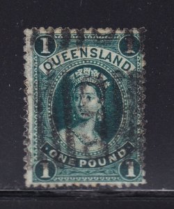 Australia Queensland Scott # 78 F-VF used neat cancel cv $ 175 ! see pic !