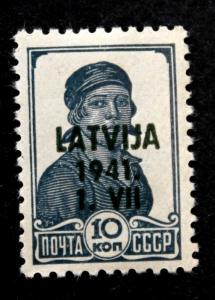 Stamp Germany Sc# 616,  Mi 2 1941 WWII Latvia War Occupation Russia Latvija MNH