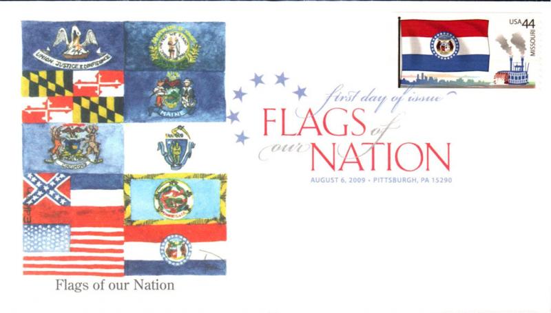 #4301 FOON: Missouri Flag Edken FDC