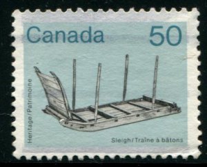 930 Canada 50c Sleigh, used