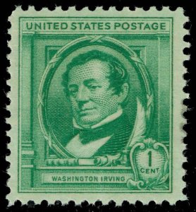 US #859 Washington Irving; Unused