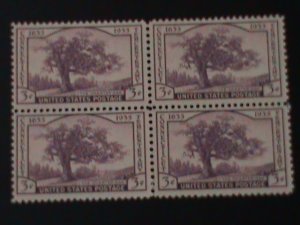 ​UNITED STATES-1935-SC#772- 300TH ANNIV: SETTLEMENT OF CONNECTICUT MNH BLOCK