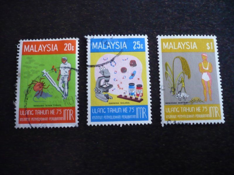 Stamps - Malaysia - Scott# 138-140 - Used Set of 3 Stamps