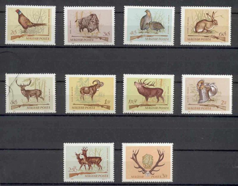 Hungary - Mi. 2079-88 (Animals) - MNH - L3324