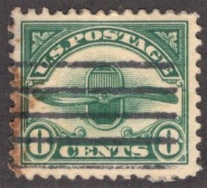 United States Scott #C4 USED NG. Great stamp good color. FAULT stain.