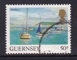 Guernsey  #300  used  1984  landscapes 50p