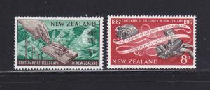 New Zealand 356-357 Set MH Telegraph (E)