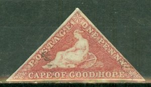 JN: Cape of Good Hope 3a used CV $425