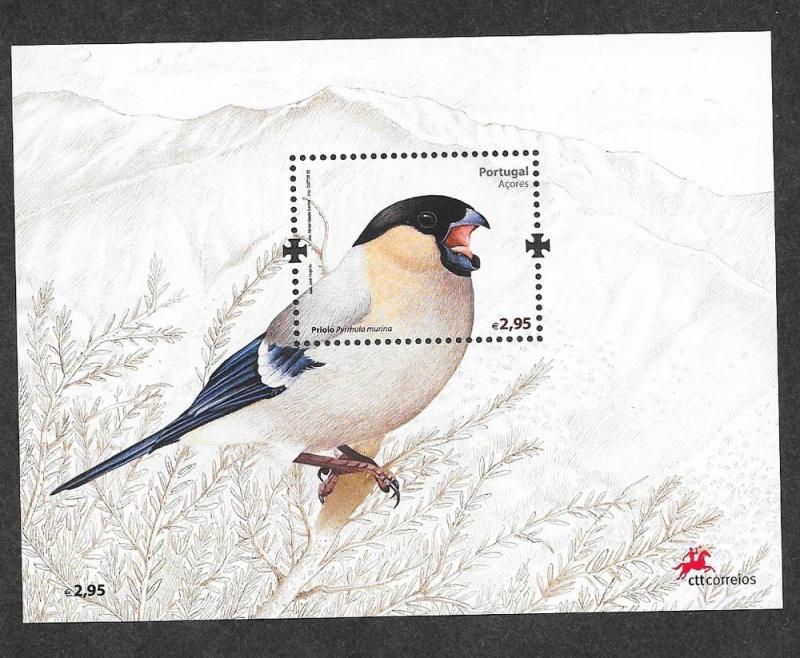 Portugal Azores 518 Mint NH Souvenir Sheet Birds!