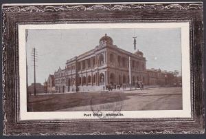 NEW SOUTH WALES 1911 postcard POST OFFICE NEWCASTLE used to USA............53724