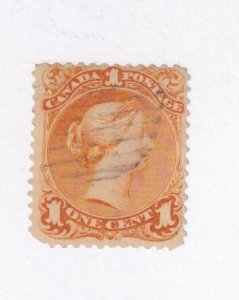 CANADA # 23 VF-1cts LARGE QUEEN VERY LIGHT USED CAT VALUE $250 @ A FAIR %20