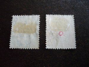 Stamps - Nyasaland - Scott# 25-26 - Used Part Set of 2 Stamps