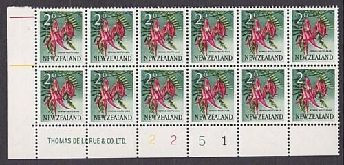 NEW ZEALAND 1960 2d plate block of 12 MNH...................................Y305