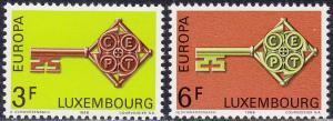 Luxembourg - 1968 - Scott #466-67 - MNH - Europa