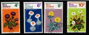 NEW ZEALAND SG983/6 1972 ALPINE FLOWERS USED