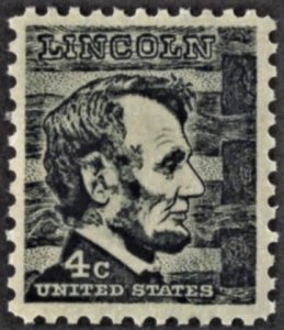 US 1282 MNH VF 4 Cent Abraham Lincoln