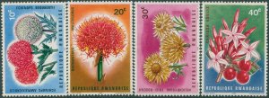 Rwanda 1966 SG148-151 Flowers (4) MLH