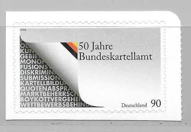 Germany 2468A 50th Federal Cartel Office S/A single MNH