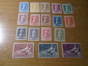 Spain  #  386-402  MNH