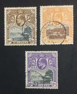 MOMEN: ST HELENA SG #58-60 USED £167 LOT #64039